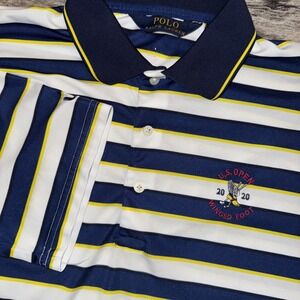 Polo Ralph‎ Lauren U.S Open Winged Foot Medium Multicolor Striped Golf Big Pony